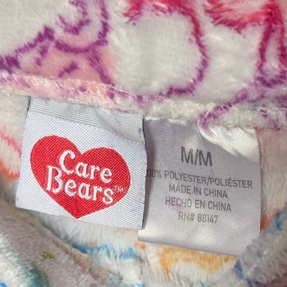 M • Care Bears • Rainbow Colourful Women's Character Pajama Fleece Pants - Picture 3 of 3